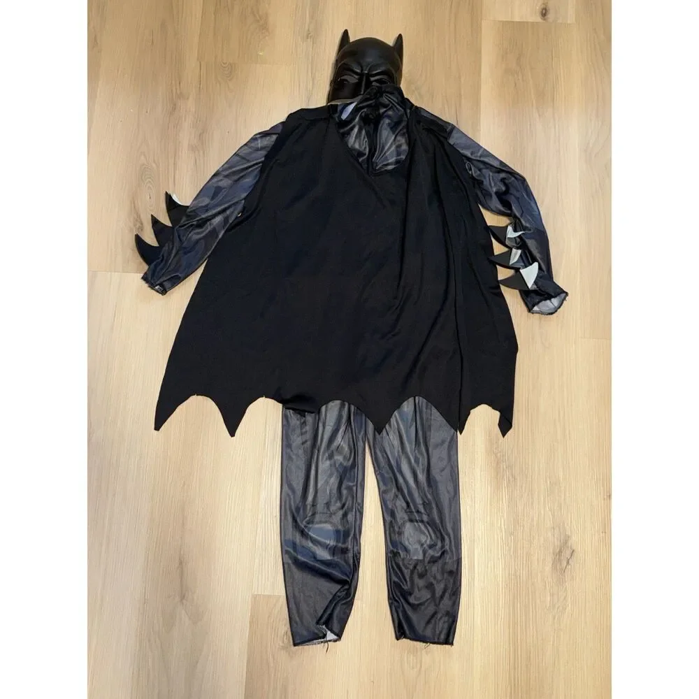 Kids Batman Costume with Mask and Cape Size Small